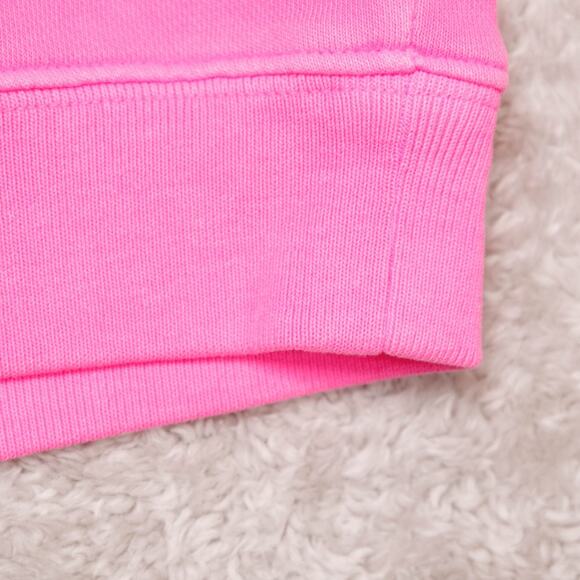 Gap Atomic Pink French Terry Oversized V Neck Sweatshirt Womens Size M NWOT - Picture 12 of 12